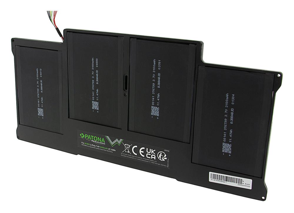 PATONA Premium Akku für Apple MacBook Air 13 A1369 (EMC 2392) A1377 A1405 A1496