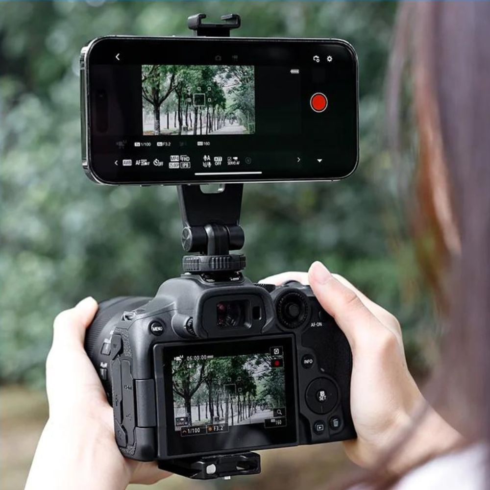 Magnetische Smartphone Stativhalterung mit Magsafe und Blitzschuh Magnetische Smartphone Stativhalterung mit Magsafe und Blitzschuh