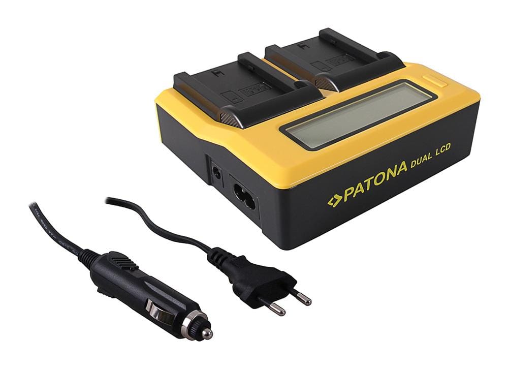 PATONA Dual LCD USB Ladegerät für Sony NP-FZ100 A7 III A7M3 Alpha 7 III Alpha 7 R III A7RM3