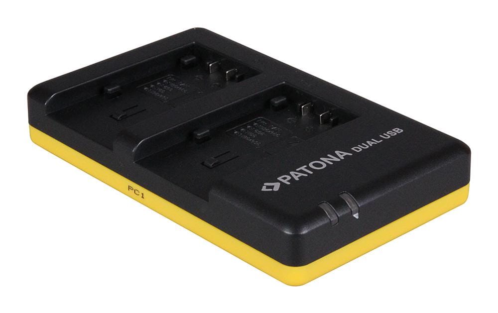 PATONA Dual Schnell-Ladegerät für Panasonic VW-VBT190 VBT-380 HC-V757 inklusive Micro-USB Kabel