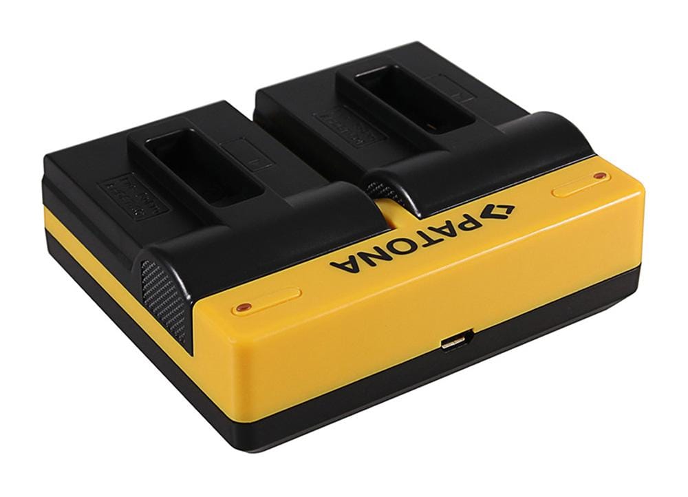 PATONA Dual Ladegerät für GoPro Hero 8 AHDBT-801 Hero 7 AHDBT-701 Hero 6 Hero 5 AHDBT-501 inkl. Micro-USB Kabel