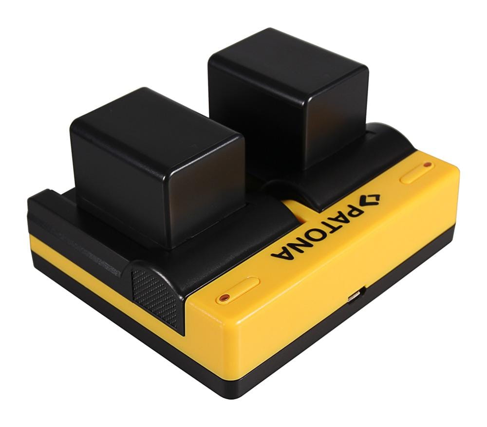 PATONA Dual Ladegerät für Canon BP-718 727 Legria HF R36 HF306 HF38 HF406 HF48 HFM506 inkl. Micro-USB