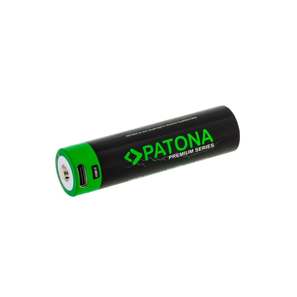 PATONA Premium 18650 Li‑Ion Akku mit USB‑C Input 3,7 V 3300 mAh PATONA Premium 18650 Li‑Ion Akku mit USB‑C Input 3,7 V 3300 mAh