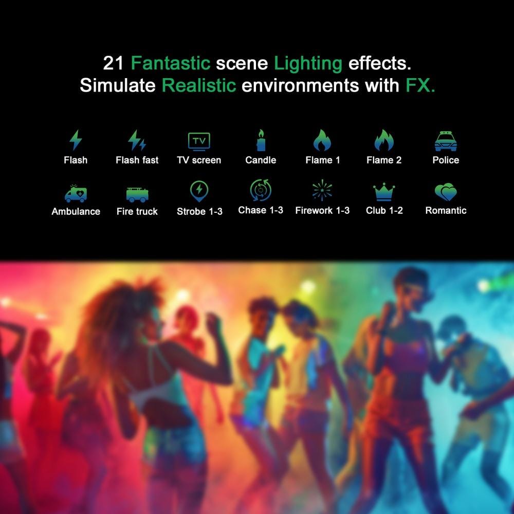 PATONA Premium LED RGB Tube Foto- und Videolicht 10W mit 21 voreingestellten Effekten