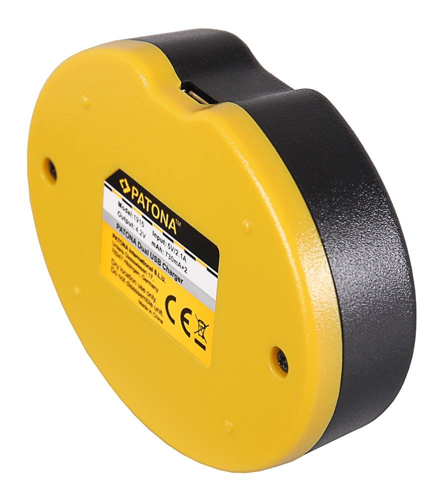 PATONA Dual Ladegerät für Godox VB20 V350s C N O F Flash inkl. Micro-USB Kabel PATONA Dual Ladegerät für Godox VB20 V350s C N O F Flash inkl. Micro-USB Kabel