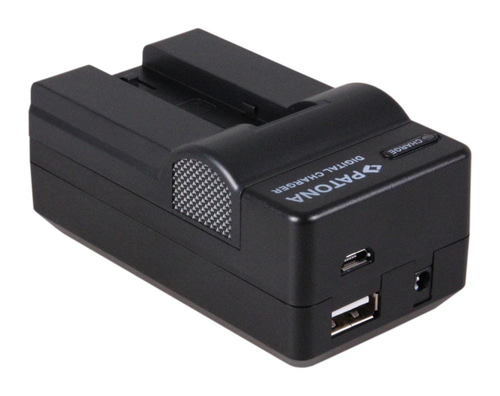 PATONA 4in1 Ladegerät für Samsung SLB-0637 L77 Dimage X60 X50