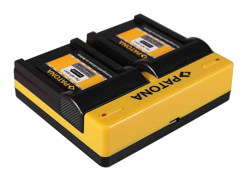 PATONA Dual Ladegerät für Sony NP-BN1 Cybershot DSCT99 DSC T99 DSCTX5 DSC TX5 DSCTX7 inkl. Micro-USB