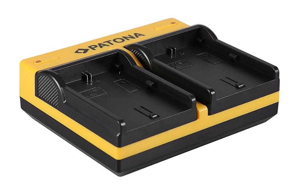 PATONA Dual Ladegerät für Canon LP‑E6 EOS 5D 60D 60Da 6D 7D EOS70D EOS‑70D LP‑E6 Mark II inkl. Micro‑USB Kabel