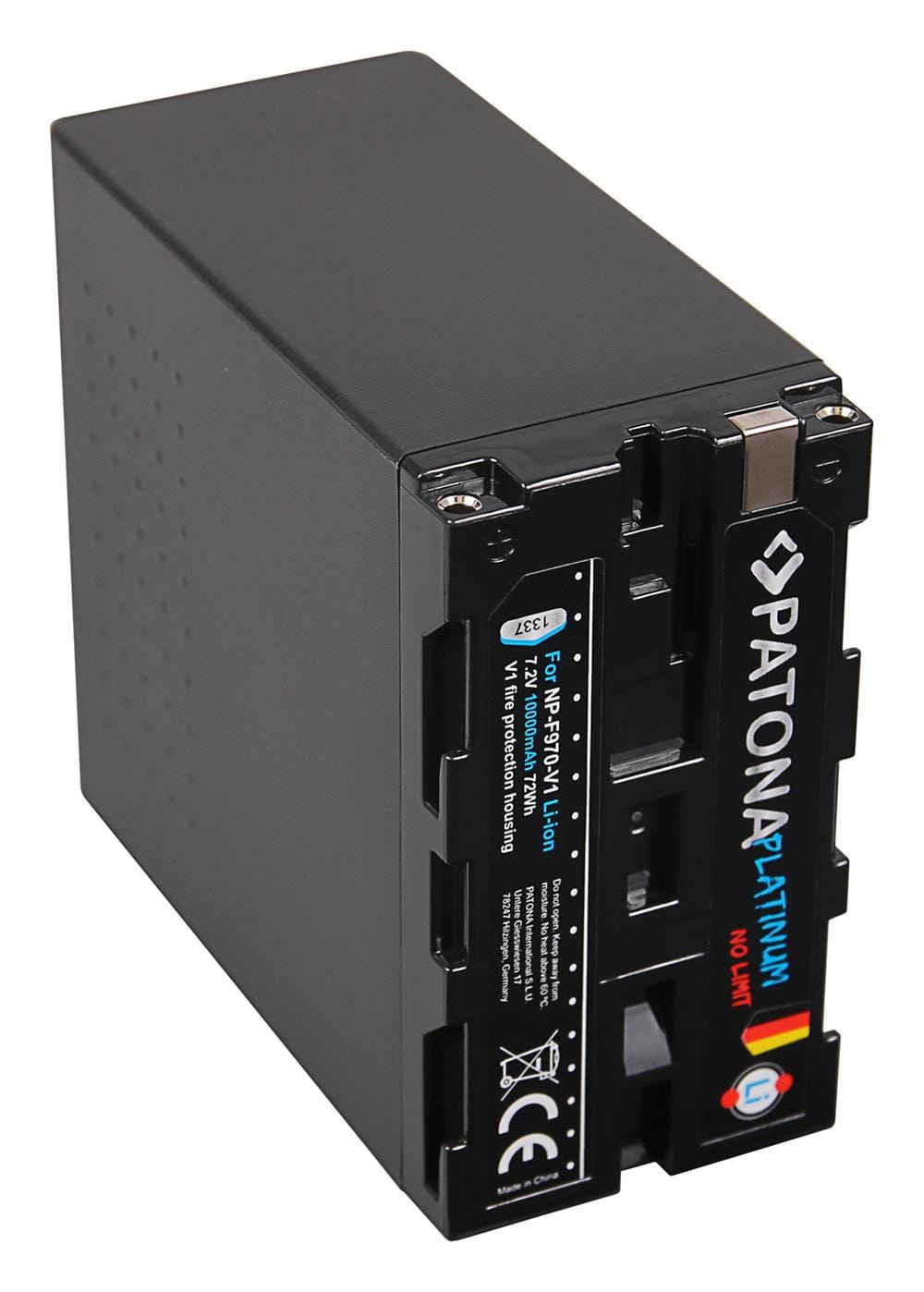 PATONA Platinum Akku für Sony NP-F970 NP-F960 NP-F950 im hitzeresistenten V1 Gehäuse 10.000 mAh