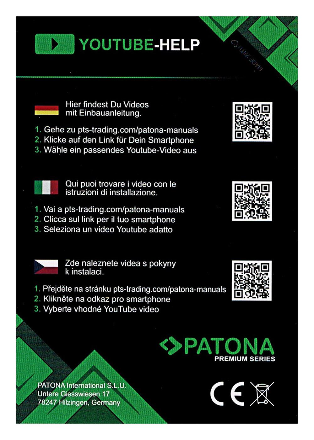 PATONA Premium Akku für Apple iPhone SE 616-00107 inkl. Werkzeugset