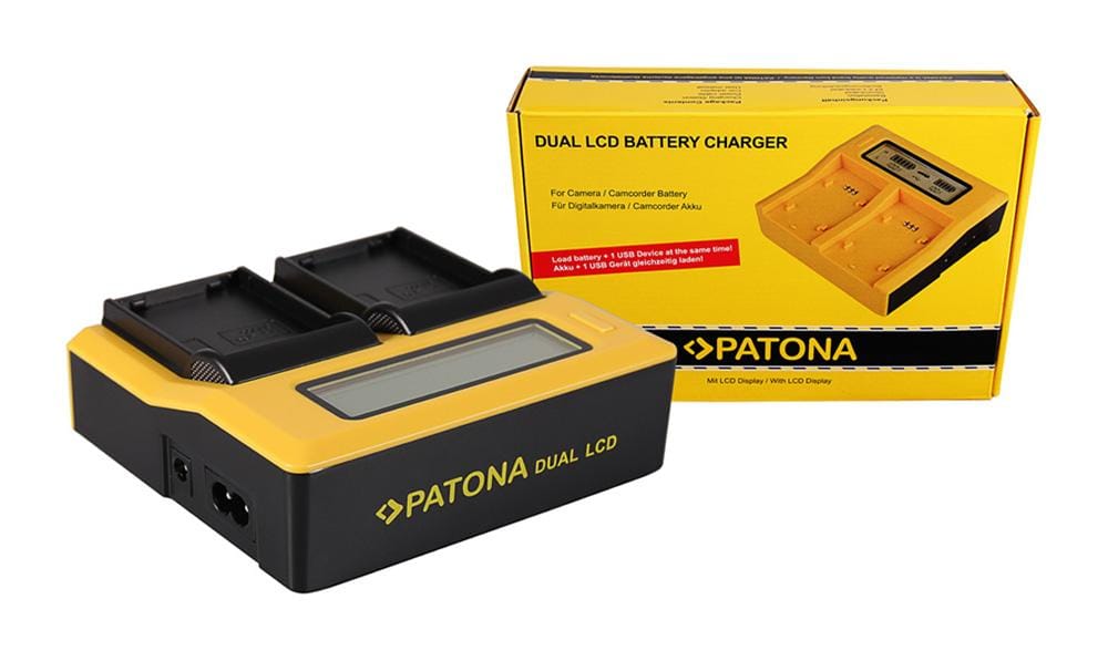 PATONA Dual LCD USB Ladegerät für Samsung BP1900 BP-1900 EDBP1900 ED-BP-1900