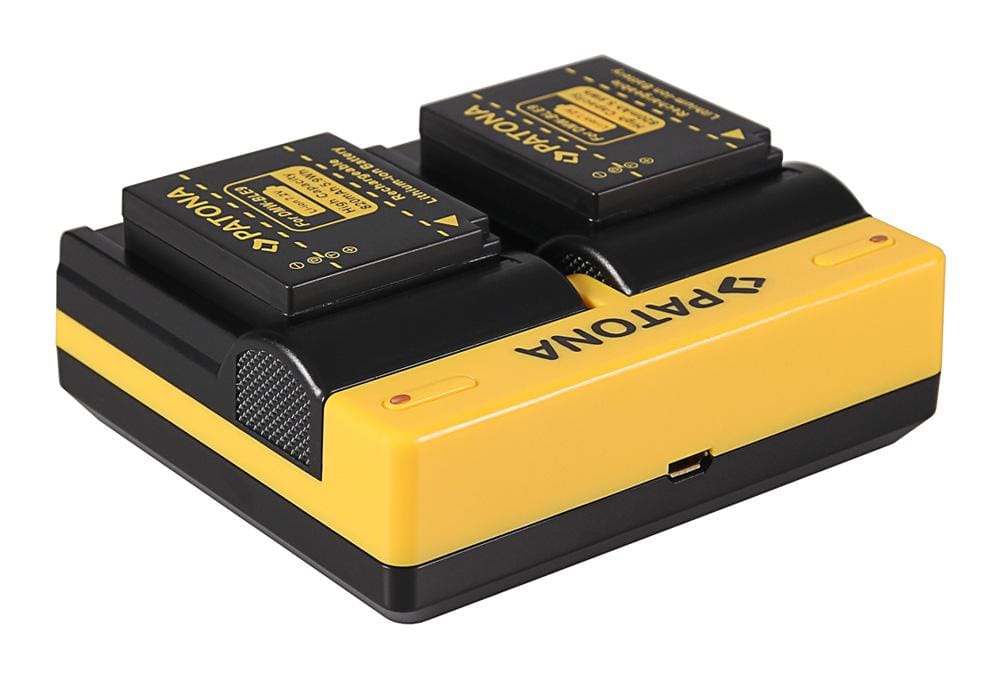 PATONA Dual Ladegerät für Panasonic DMW-BLE9E BLH7E Lumix DMCGF3 DMC-GF3 DMCGF3CK inkl. Micro-USB Kabel PATONA Dual Ladegerät für Panasonic DMW-BLE9E BLH7E Lumix DMCGF3 DMC-GF3 DMCGF3CK inkl. Micro-USB Kabel