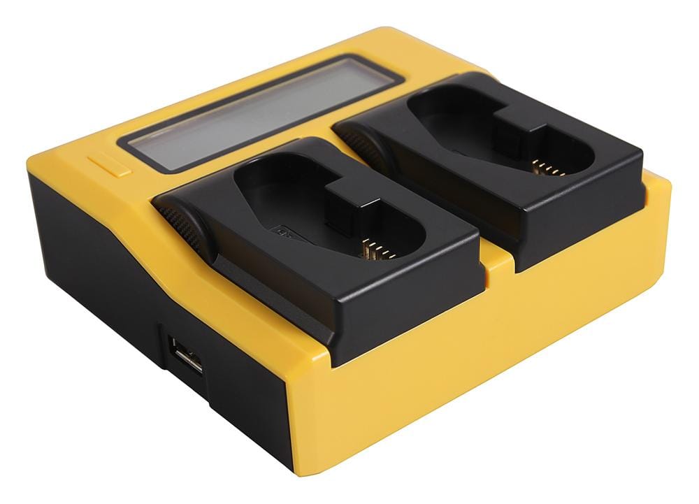 PATONA Dual LCD USB Ladegerät für Canon LP-E4 LP-E19 EOS 1D 1DS Mark III 1D Mark IV 1DX Mark II