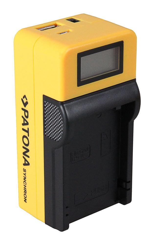 PATONA Synchron USB Ladegerät für Canon LP-E8 mit LCD-Display PATONA Synchron USB Ladegerät für Canon LP-E8 mit LCD-Display