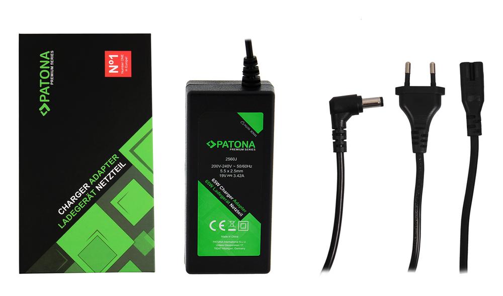 PATONA Premium Netzteil 19V 3,42A 65W für Acer Travelmate Aspire 1200 1410 1690