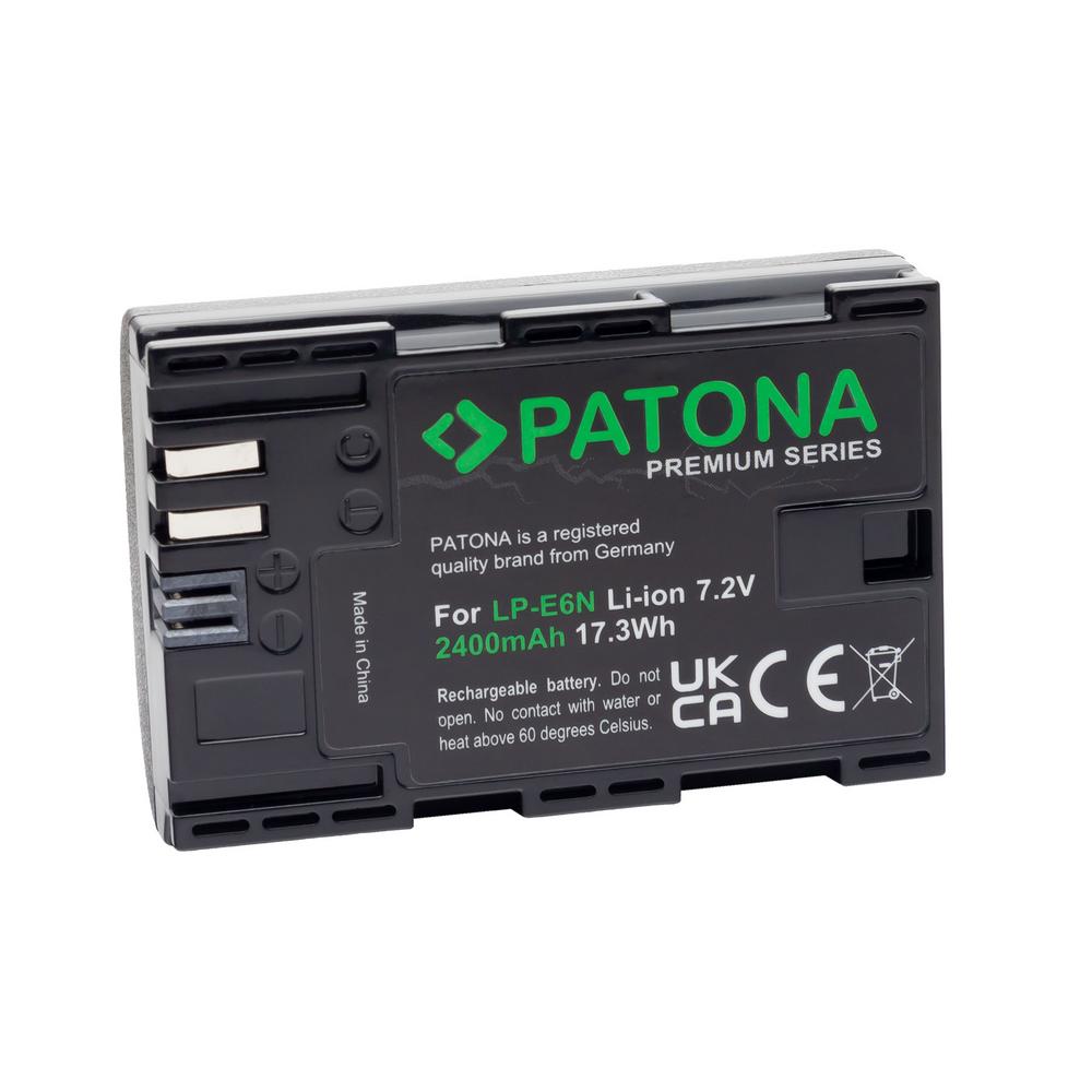 PATONA Premium Akku für Canon LP-E6N LPE6N XC10 EOS R EOS 80D 7D 70D 6D 60D