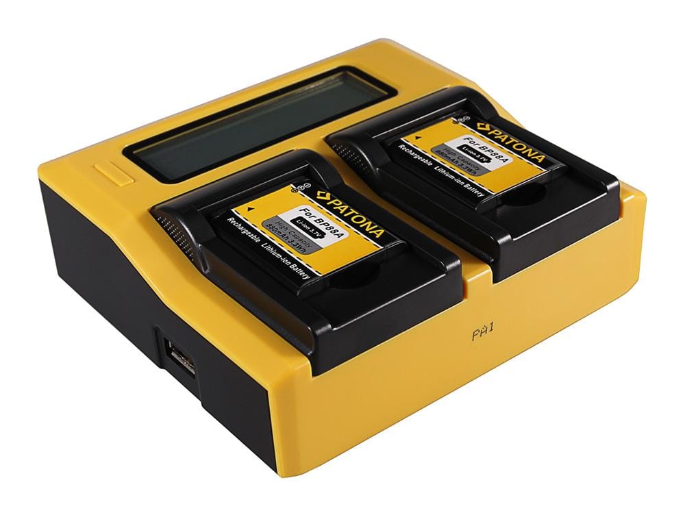 PATONA Dual LCD USB Ladegerät für Samsung BP-88A DV200 DV300 PATONA Dual LCD USB Ladegerät für Samsung BP-88A DV200 DV300