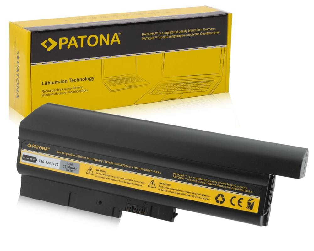 PATONA Akku für IBM Lenovo ThinkPad T60 T61 R60 40Y6797 6600mAh