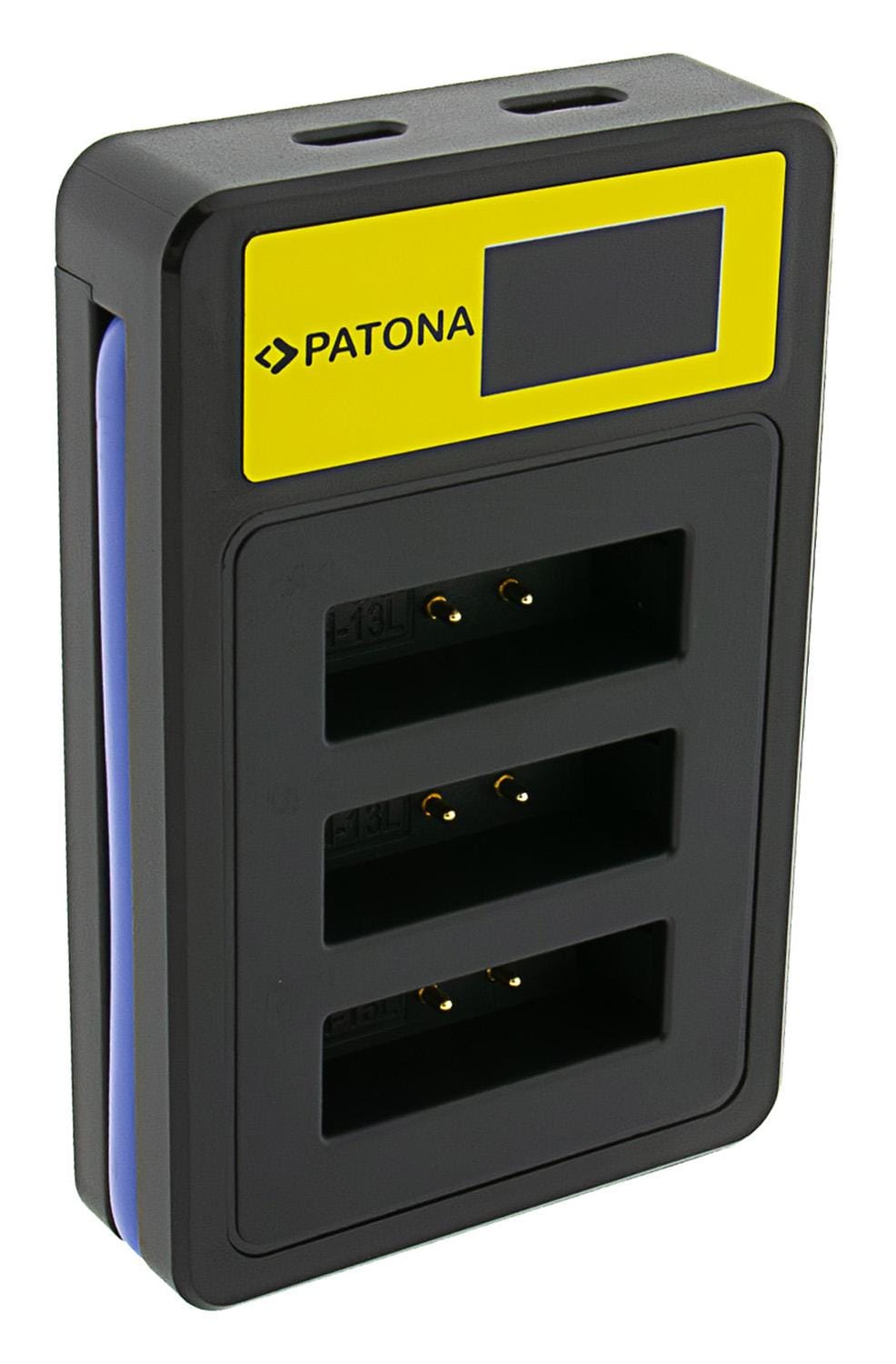 PATONA Smart Triple LCD USB Ladegerät für Canon NB-13L PowerShot G5 X G5X G7 X G7 X Mark II G7X G9 X