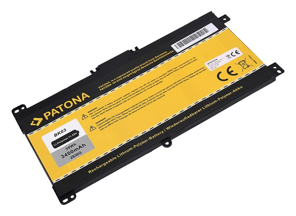 PATONA Akku für HP BK03 Pavilion X360 BK03XL 916811-855 TPN-W125 HSTNN-LB7S HSTNN-UB7G
