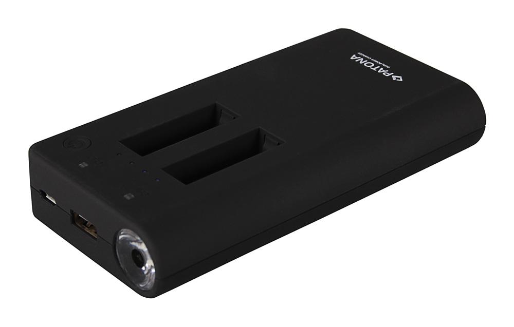 PATONA Powerbank für 2x GoPro Hero 4 Akkus inklusive USB-Output