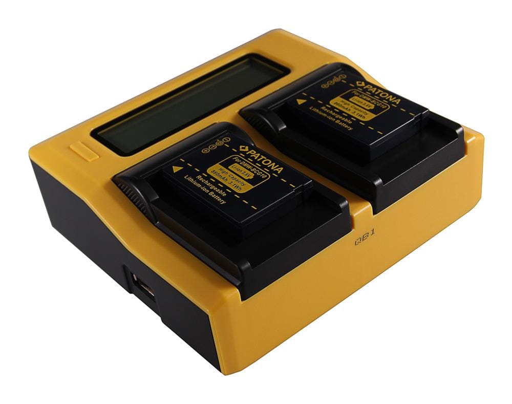 PATONA Dual LCD USB Ladegerät für Panasonic DMW-BCF10E Lumix DMC-FS7 DMCLX5 DMC-LX5 PATONA Dual LCD USB Ladegerät für Panasonic DMW-BCF10E Lumix DMC-FS7 DMCLX5 DMC-LX5