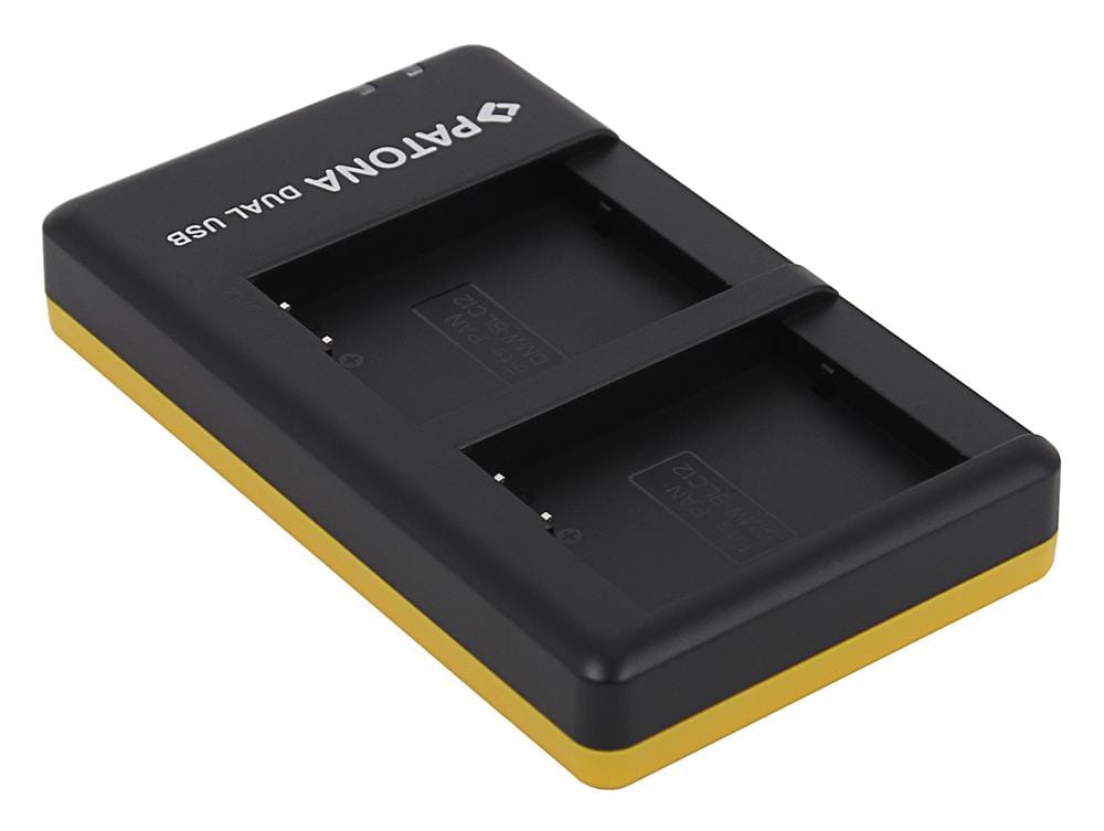 PATONA Dual Schnell-Ladegerät für Panasonic DMW-BLC12 E inkl. USB-C Kabel
