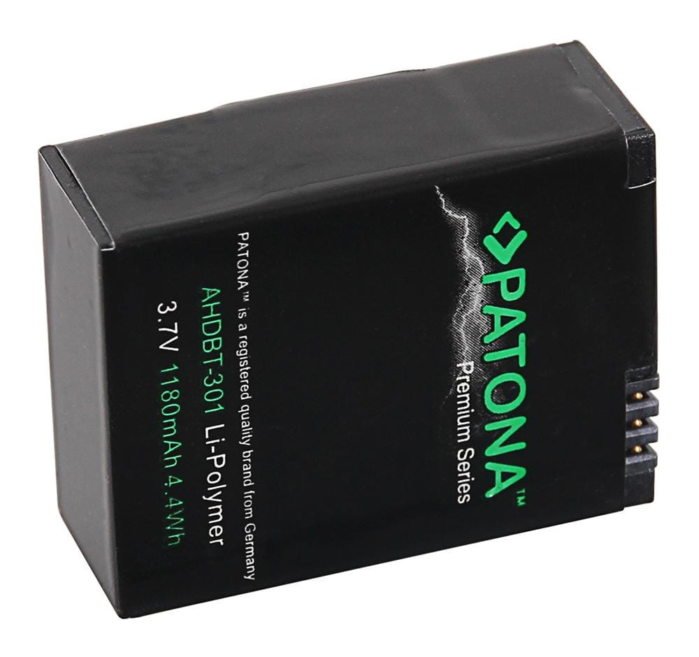 PATONA Premium Akku für GoPro HD Hero 3+ AHDBT302 AHDBT301 AHDBT201