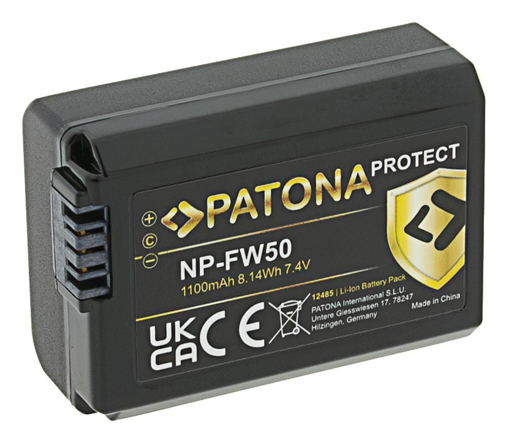 PATONA PROTECT Akku für Sony NP-FW50 NEX.3 NEX.3C NEX.5 NEX.5A RX1R III DSC-RX1RM3 PATONA PROTECT Akku für Sony NP-FW50 NEX.3 NEX.3C NEX.5 NEX.5A RX1R III DSC-RX1RM3