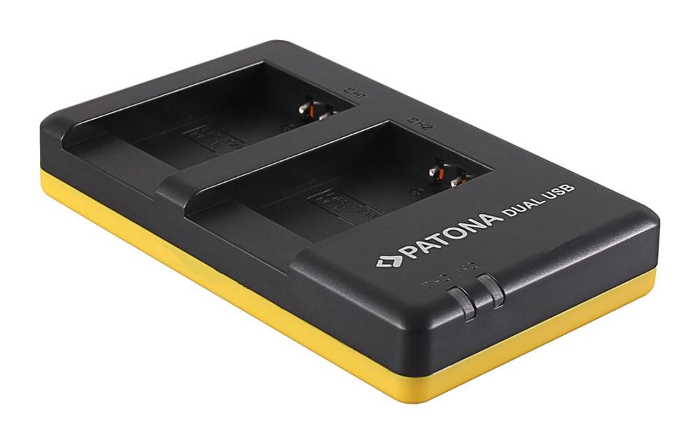 PATONA Dual Schnell-Ladegerät für Canon NB-13L PowerShot G5 X G5X G7 X G7 X Mark II G7X G9 X G9X inkl. Micro-USB Kabel