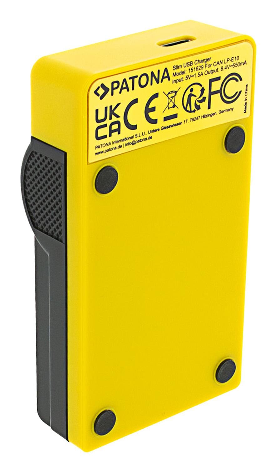 PATONA Slim USB Ladegerät mit USB‑C Input für Canon LP‑E10 EOS 1100D EOS‑1100D Rebel T3 PATONA Slim USB Ladegerät mit USB‑C Input für Canon LP‑E10 EOS 1100D EOS‑1100D Rebel T3