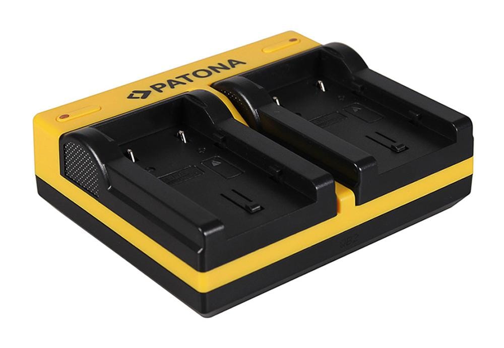 PATONA Dual Ladegerät für JVC BN-VF808U GR-D DRD818 DR-D818 GRD720 GR-D720 GRD720E inkl. Micro-USB Kabel