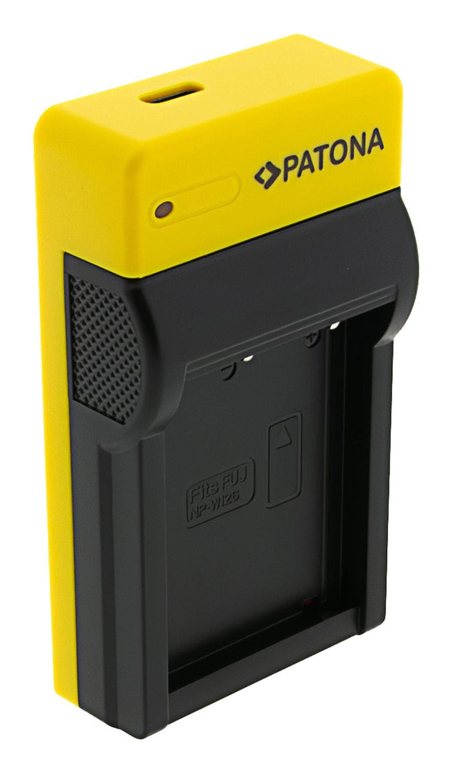 PATONA Slim USB Ladegerät mit USB‑C Input für Fujifilm NP‑W126 FinePix HS30 EXR HS30EXR HS‑30EX