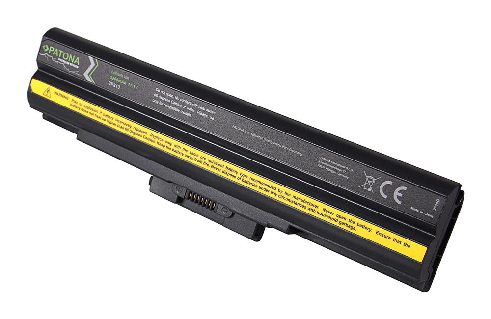 PATONA Premium Akku für Sony BPS13 ohne CD, Schwarz, kompatibel mit Vaio VGN CS11S P VGN CS11S Q VGP PATONA Premium Akku für Sony BPS13 ohne CD, Schwarz, kompatibel mit Vaio VGN CS11S P VGN CS11S Q VGP