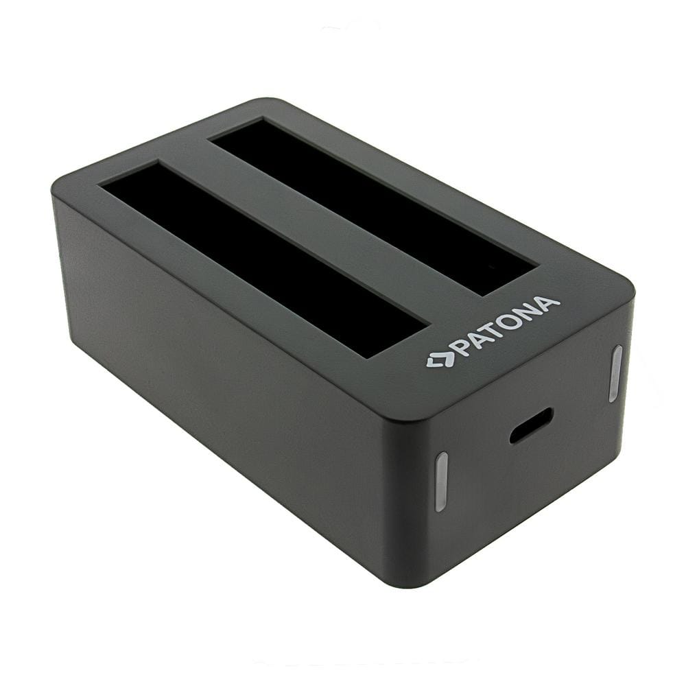 PATONA Dual Ladegerät für Insta360 X5 CINSBAHA inkl. USB-C Kabel