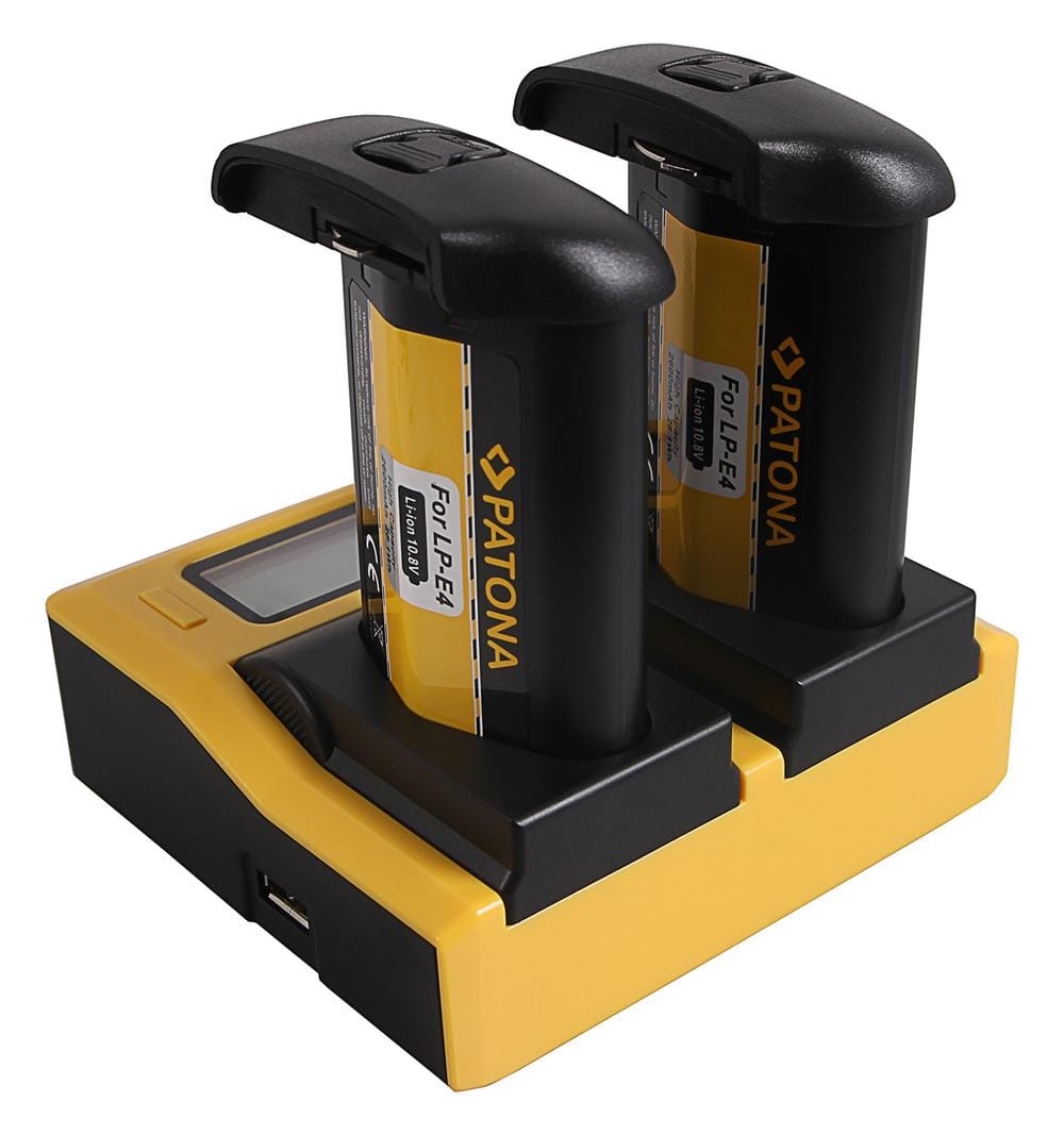 PATONA Dual LCD USB Ladegerät für Canon LP-E4 LP-E19 EOS 1D 1DS Mark III 1D Mark IV 1DX Mark II PATONA Dual LCD USB Ladegerät für Canon LP-E4 LP-E19 EOS 1D 1DS Mark III 1D Mark IV 1DX Mark II