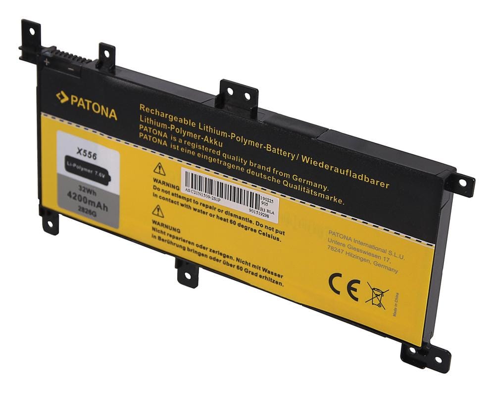 PATONA Akku für Asus X556 Serie 0B200-01750000 C21-N1509 C21N1509