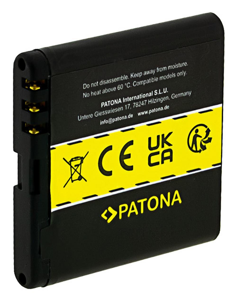 PATONA Akku für Nokia BP-6MT E51 N81 N81-8GB N82 6720 classic