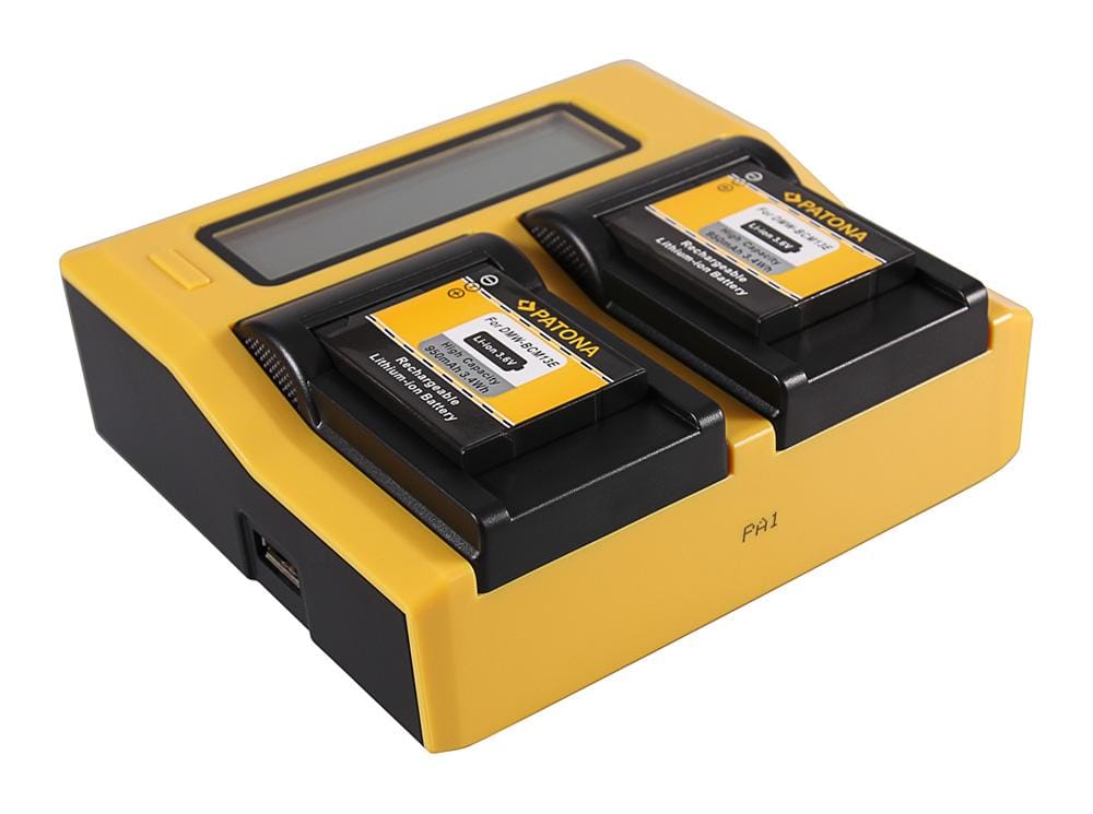 PATONA Dual LCD USB Ladegerät für Panasonic DMW-BCM13 Lumix DMCFT5 DMC-FT5 DMCFT51 DMCTS5 DMC-TS5