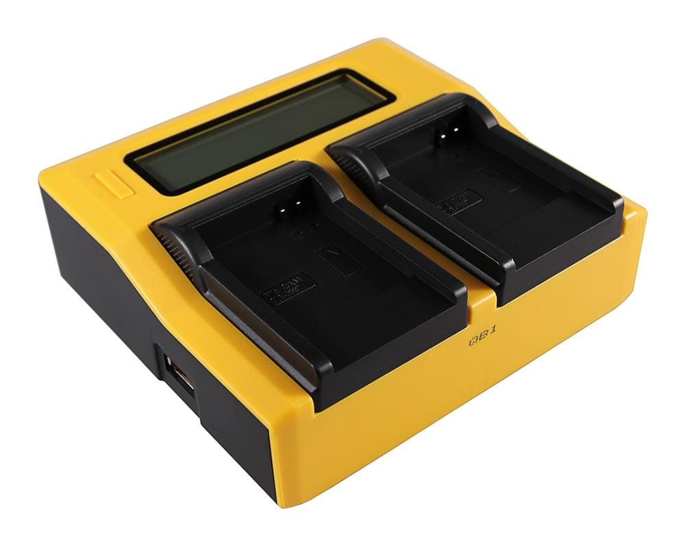 PATONA Dual LCD USB Ladegerät für Samsung SLB-0937 Digimax CL5 L730 L830 NV33 NV4 PL10