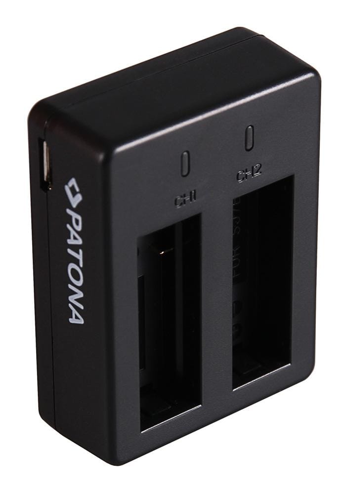 PATONA Dual Schnell-Ladegerät für SJCAM SJ7 Star inkl. Micro-USB Kabel PATONA Dual Schnell-Ladegerät für SJCAM SJ7 Star inkl. Micro-USB Kabel
