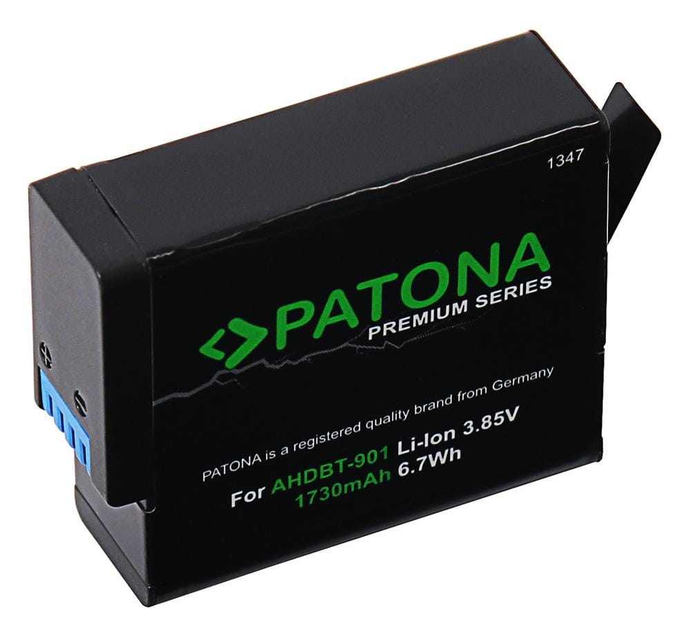 PATONA Premium Akku für GoPro Hero 9 Hero 10 Hero 11 Hero 12 AHDBT901 ADBAT001 ADDBD-211 PATONA Premium Akku für GoPro Hero 9 Hero 10 Hero 11 Hero 12 AHDBT901 ADBAT001 ADDBD-211