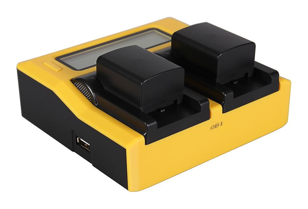 PATONA Dual LCD USB Ladegerät für Canon BP808 BP-808 BP819 BP-819 BP820 BP-820