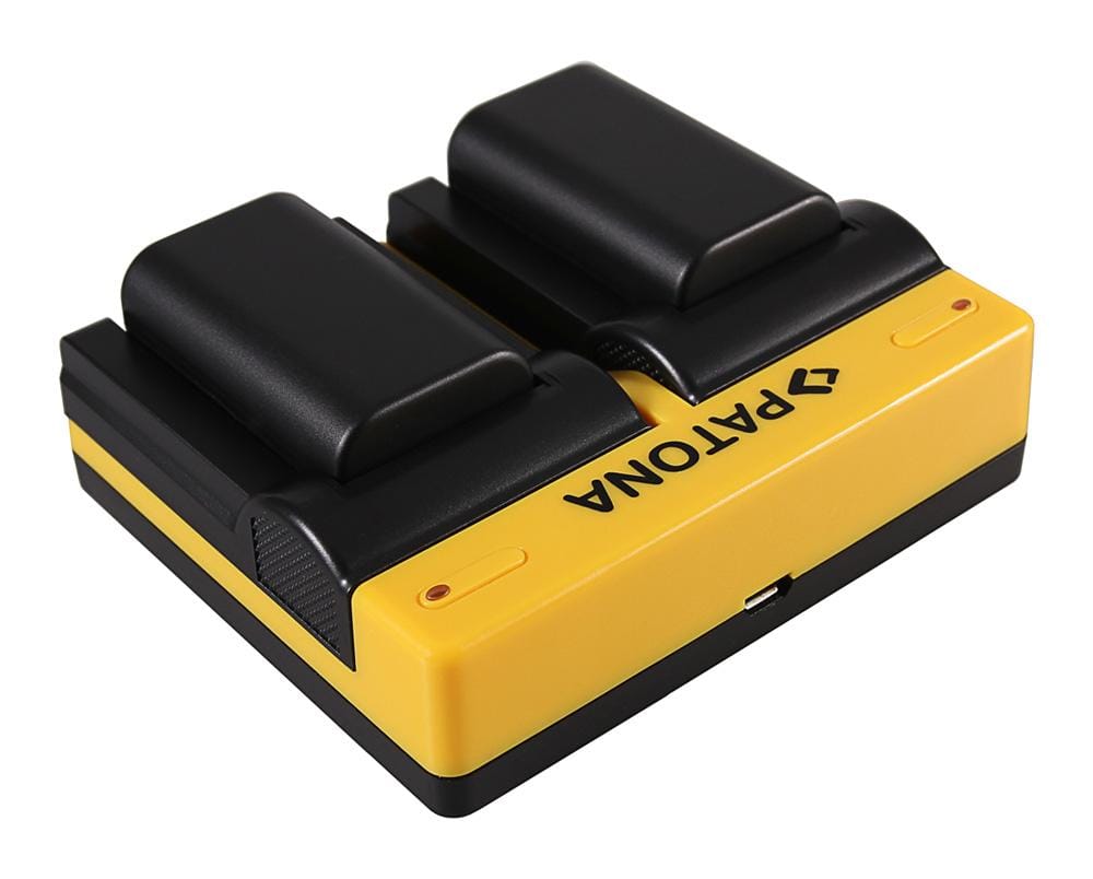 PATONA Dual Ladegerät für Sony NP-FS11 DCR-PC DCRPC1 DCR-PC1 DCRPC2 DCR-PC2 DCRPC3 inkl. Micro-USB Kabel
