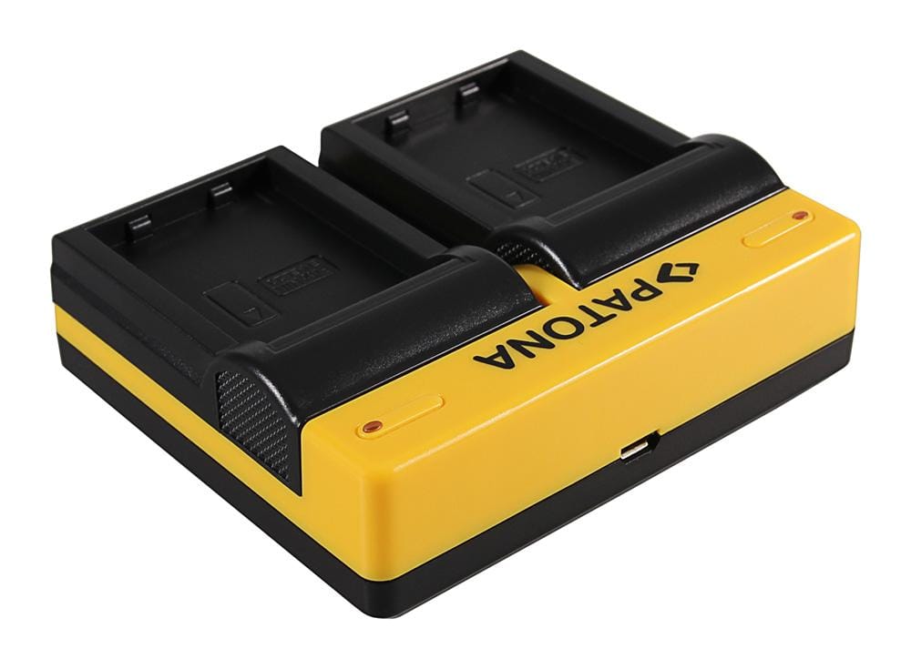 PATONA Dual Ladegerät für Nikon EN-EL23 Coolpix p600 inkl. Micro-USB Kabel