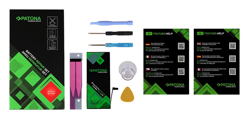 PATONA Premium Akku für Apple iPhone 6s Plus 616-00042 616-00045 A1522 A1524 A1593 A1634 A1687 A1699 PATONA Premium Akku für Apple iPhone 6s Plus 616-00042 616-00045 A1522 A1524 A1593 A1634 A1687 A1699