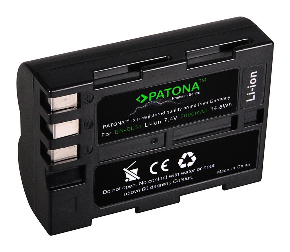 PATONA Premium Akku für Nikon D700 D300 D200 D100 D80 D70 D50 EN-EL3e