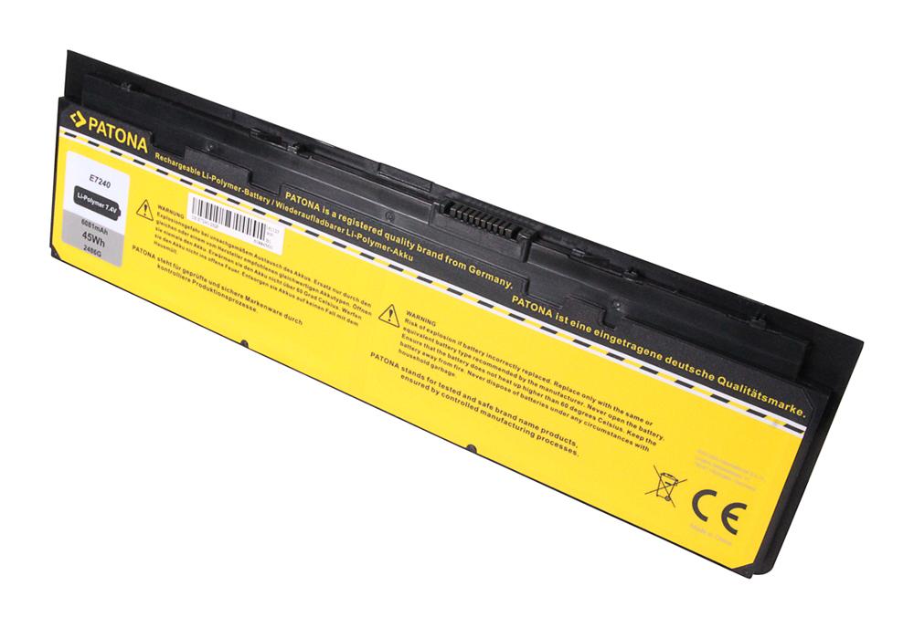 PATONA Akku für Dell Latitude E7240 E7250 0J31N7 WD52H W57CV 0W57CV J31N7 6000 mAh 7,4 V