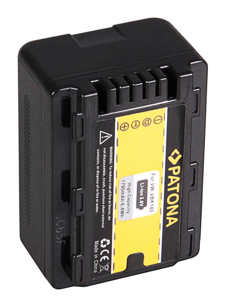 PATONA Akku für Panasonic VW-VBK180 VBK180-K VBK180 + Restlaufanzeige PATONA Akku für Panasonic VW-VBK180 VBK180-K VBK180 + Restlaufanzeige