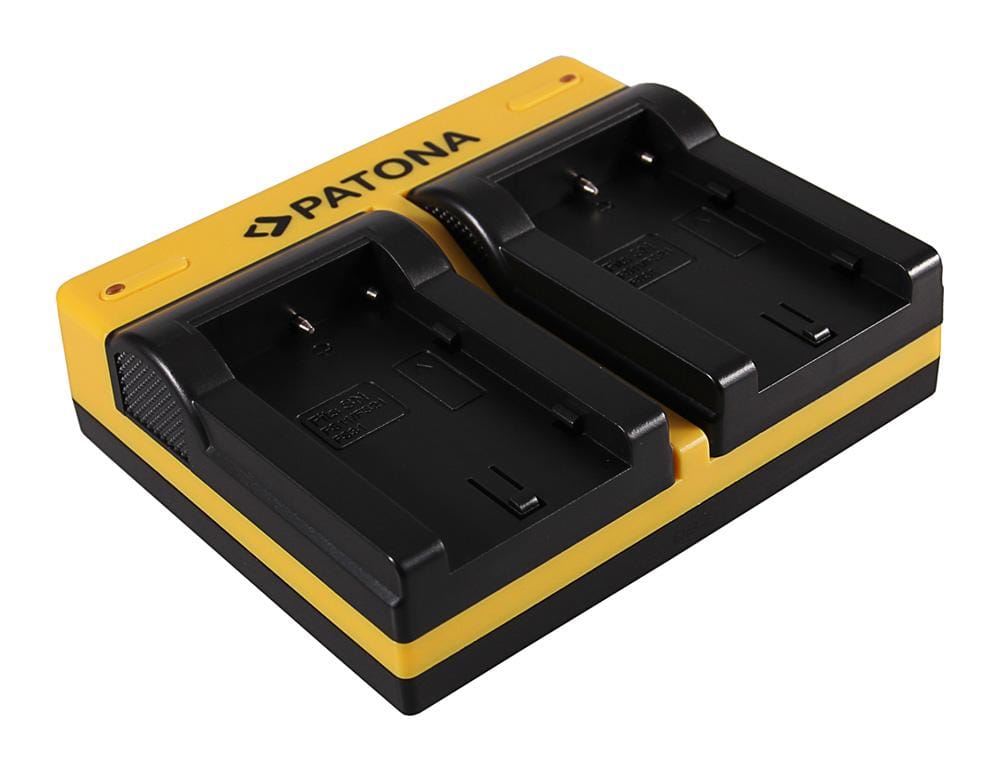 PATONA Dual Ladegerät für Sony NP-FS11 DCR-PC DCRPC1 DCR-PC1 DCRPC2 DCR-PC2 DCRPC3 inkl. Micro-USB Kabel